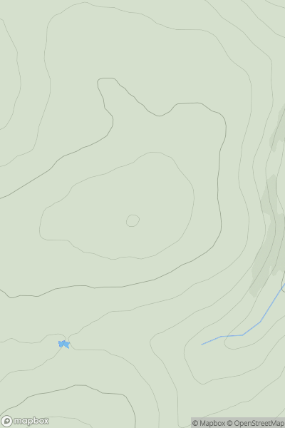 Thumbnail image for Carn Choire Odhair [Glen Albyn and the Monadh Liath] [NH717142] showing contour plot for surrounding peak